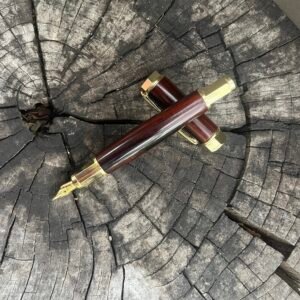 Handcrafted Kingwood fountain pen.