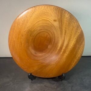 Hand-Turned Wooden Plate