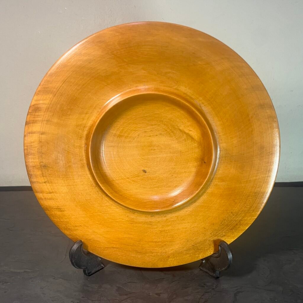 Shallow Jacaranda wooden bowl