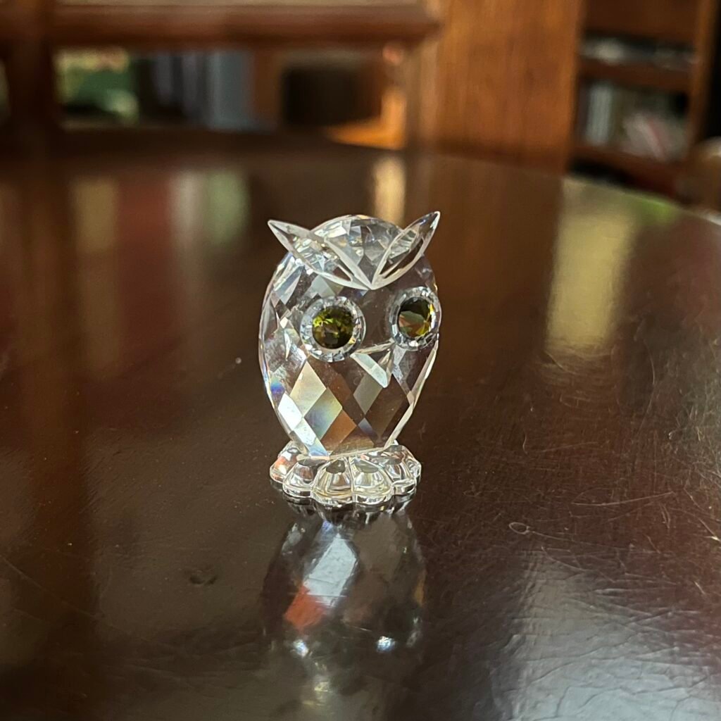 Swarovski Crystal miniature owl