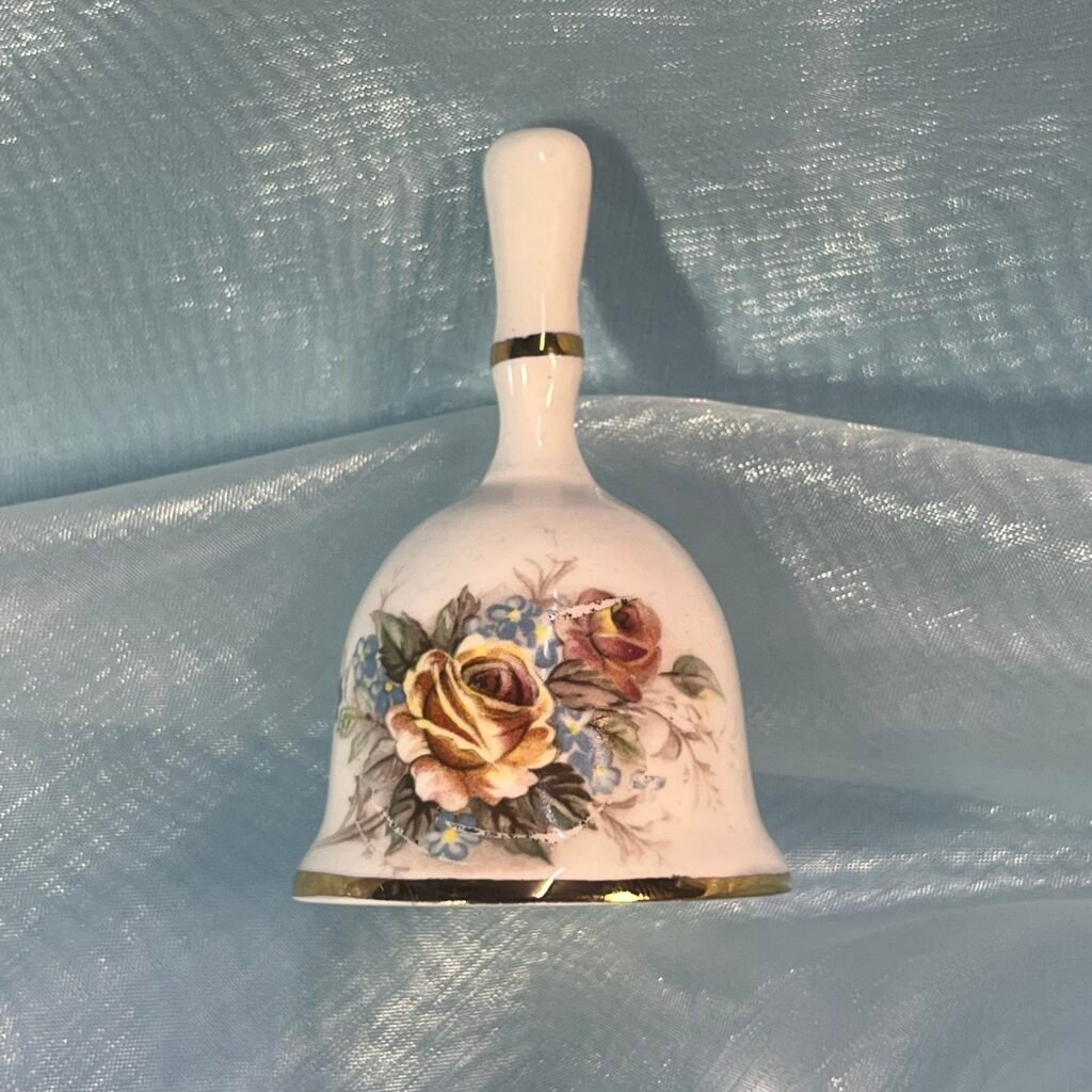 Floral Bone China hand bell