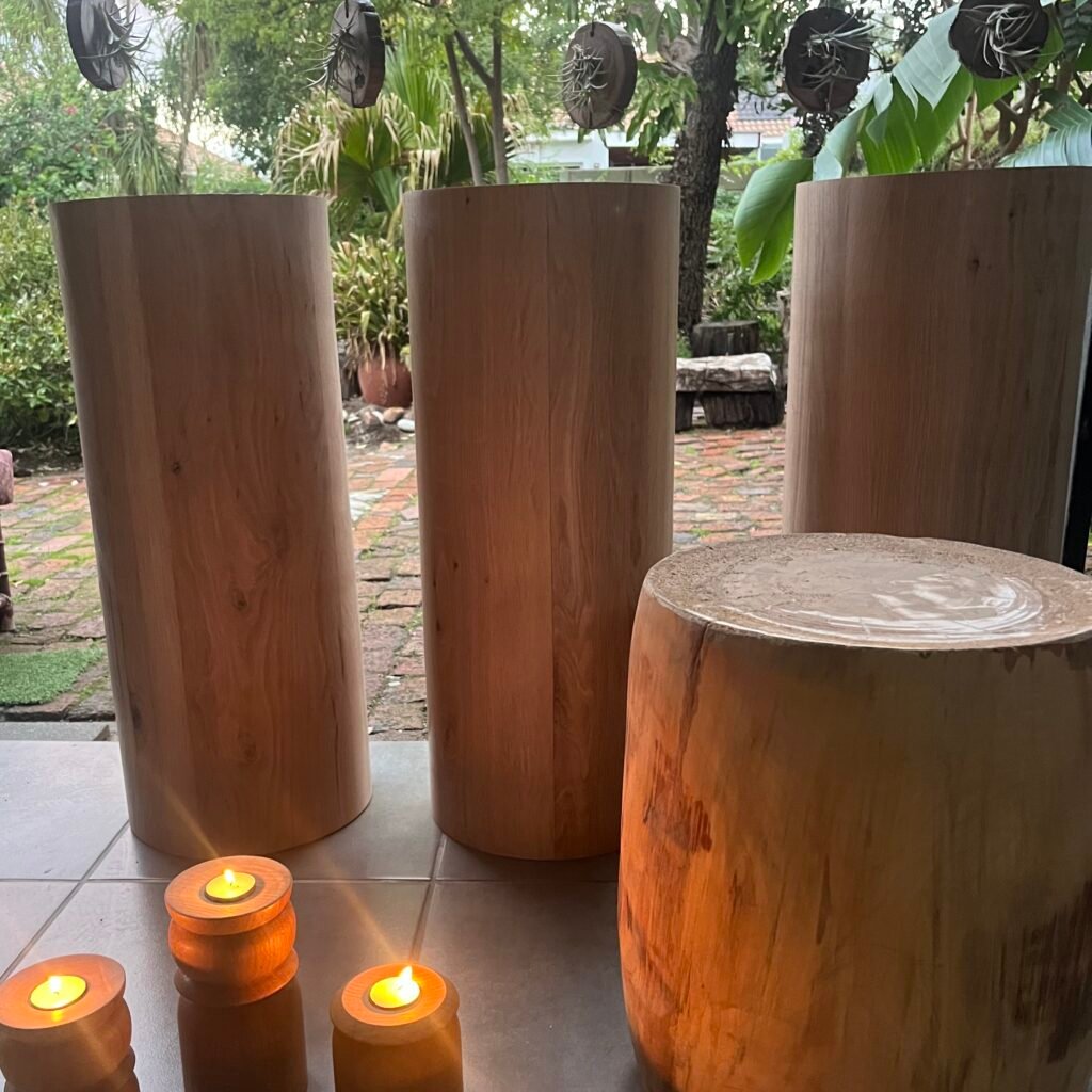 Straight columns for center posts